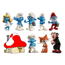 BSmurfs5 Foaie de zahar Strumfii 29x20cm